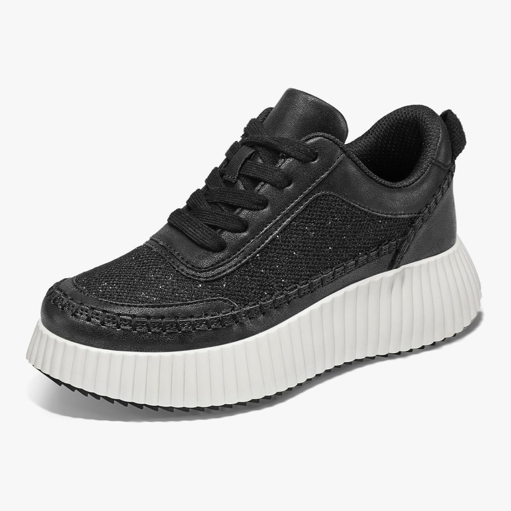 NWT Womens Platform Chunky Sneakers Comfortable Lightweight Casual Walking Shoes